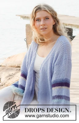 221-23 Blue Sunrise Jacket by DROPS Design